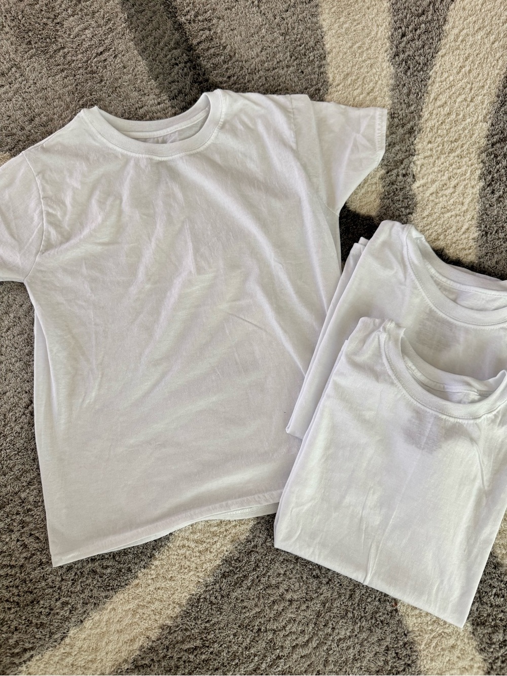 Classic White Crewneck Kids T-Shirt - Pack